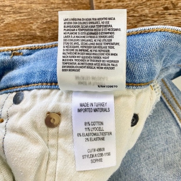 Agolde Sophie Mid Rise Skinny Ankle Jeans In Facet Size 23 - Picture 7 of 11